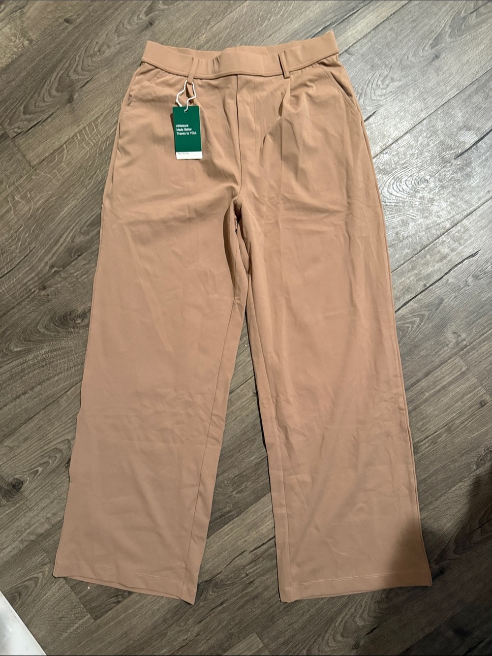 HALARA Women's Wide-Leg Pants in Tan